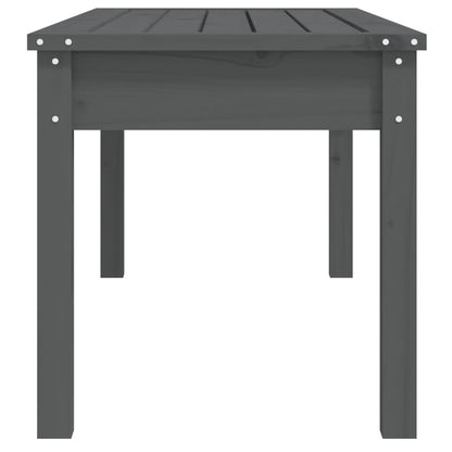 vidaXL Garden Bench Grey 109x44x45 cm Solid Wood Pine