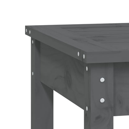 vidaXL Garden Bench Grey 109x44x45 cm Solid Wood Pine