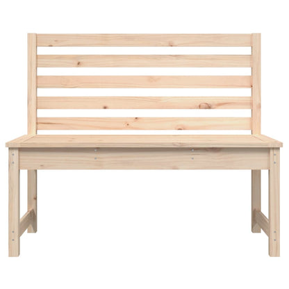 vidaXL Garden Bench 109 cm Solid Wood Pine - Brown - 109 x 48 x 91.5 cm
