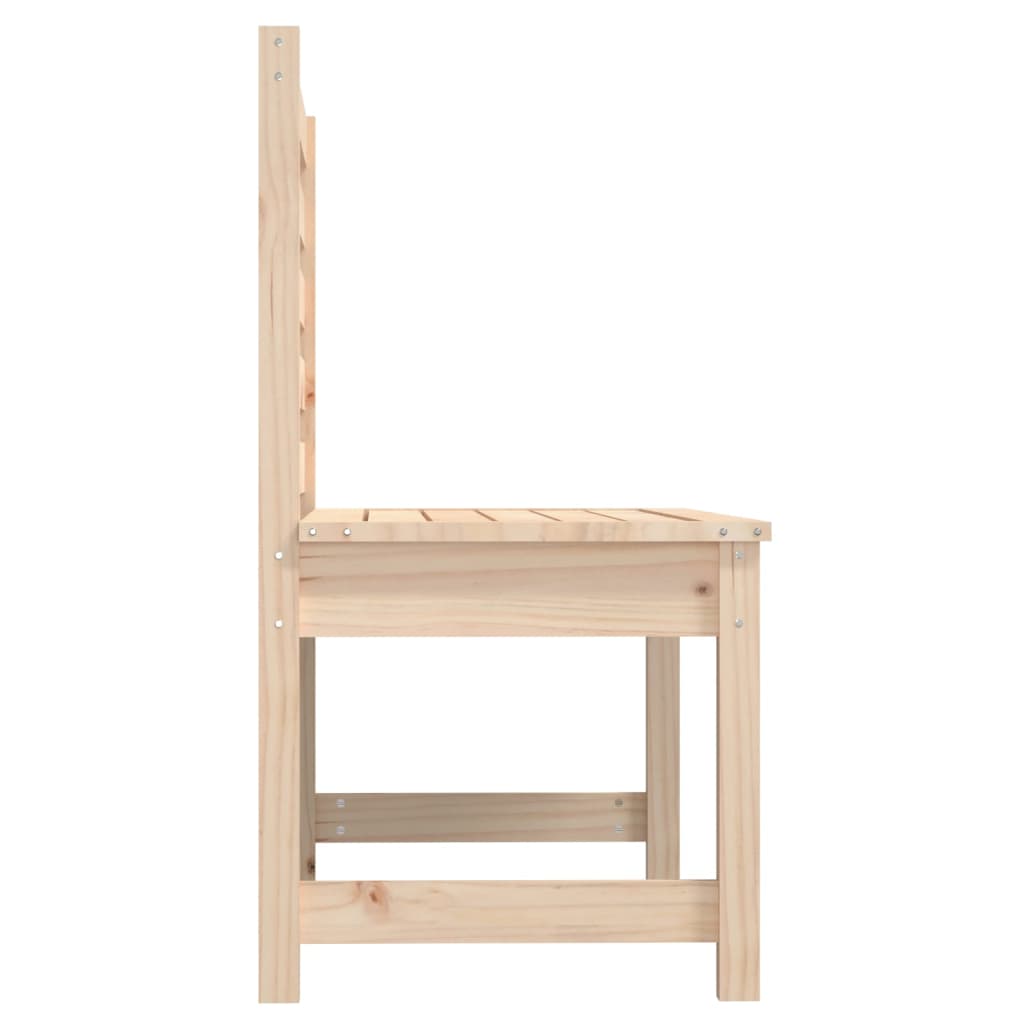 vidaXL Garden Bench 109 cm Solid Wood Pine - Brown - 109 x 48 x 91.5 cm
