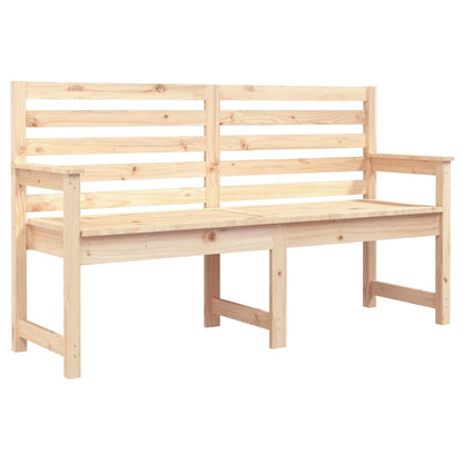 vidaXL Garden Bench 159.5x48x91.5 cm Solid Wood Pine - Brown