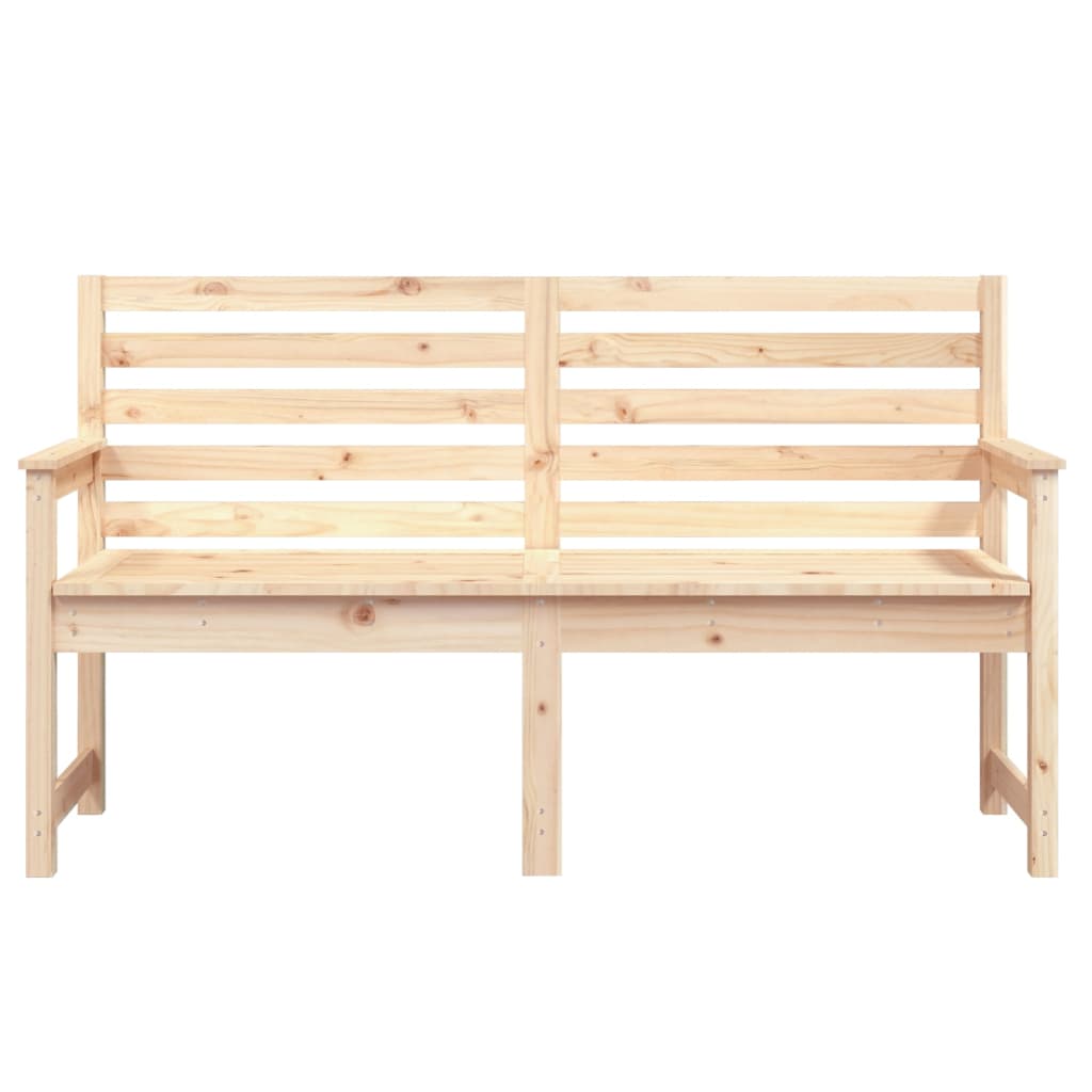 vidaXL Garden Bench 159.5x48x91.5 cm Solid Wood Pine - Brown