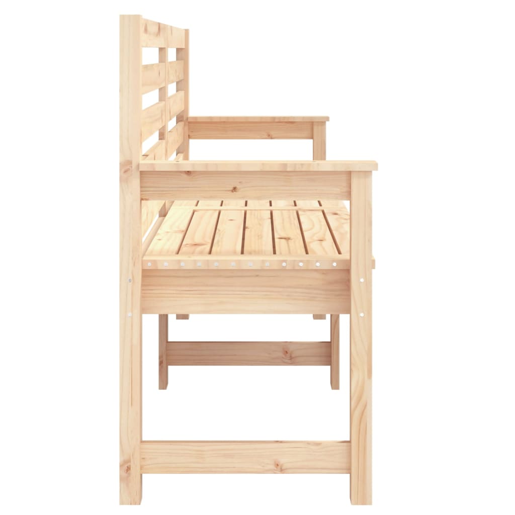 vidaXL Garden Bench 159.5x48x91.5 cm Solid Wood Pine - Brown