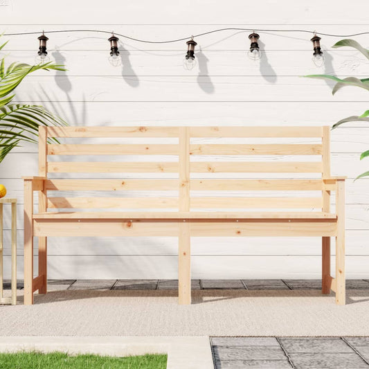 vidaXL Garden Bench 159.5x48x91.5 cm Solid Wood Pine - Brown