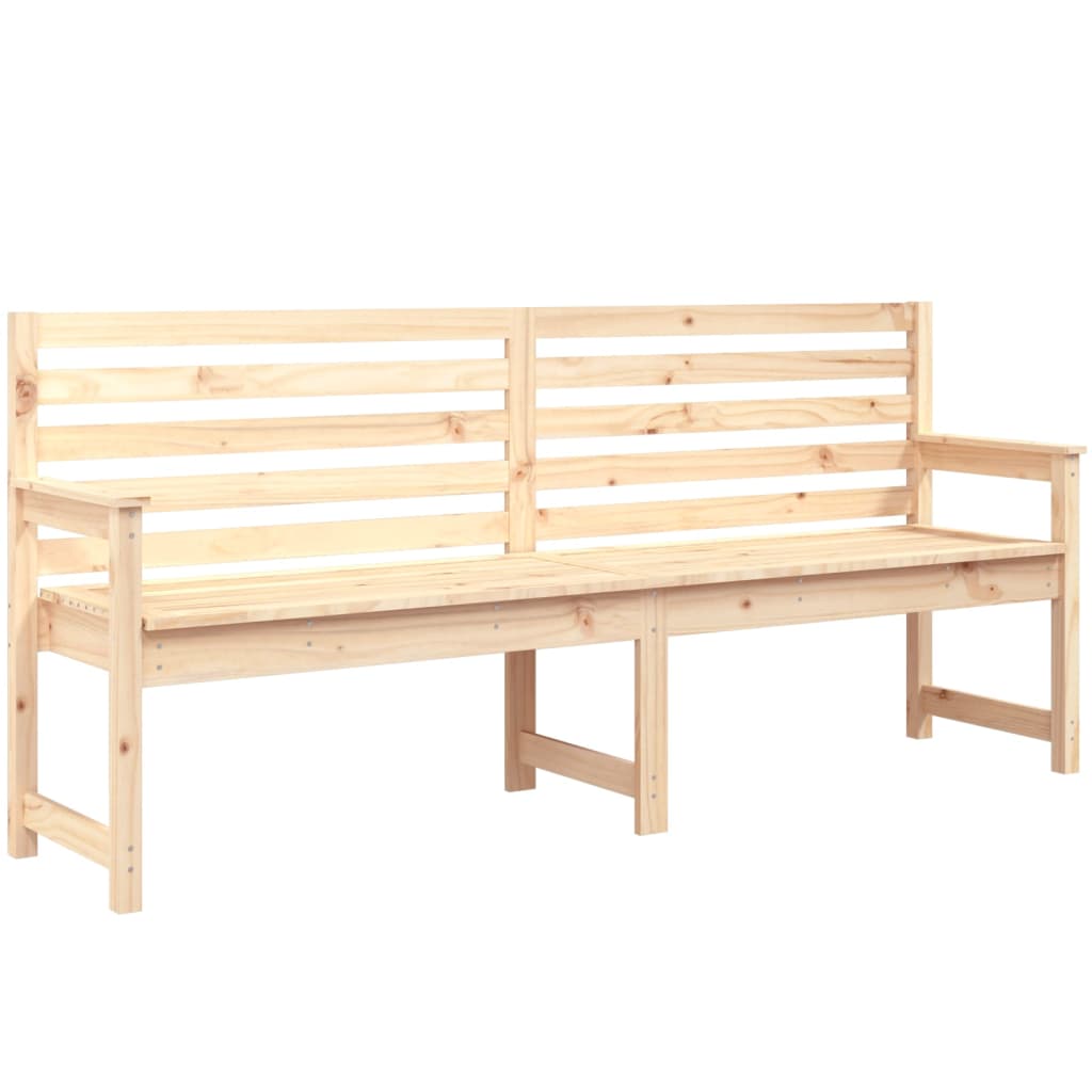 vidaXL Garden Bench 203.5x48x91.5 cm Solid Wood Pine - Brown
