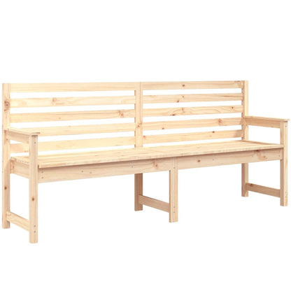 vidaXL Garden Bench 203.5x48x91.5 cm Solid Wood Pine - Brown