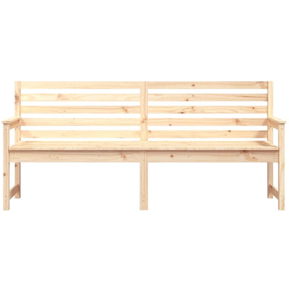 vidaXL Garden Bench 203.5x48x91.5 cm Solid Wood Pine - Brown