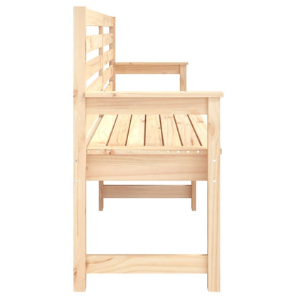 vidaXL Garden Bench 203.5x48x91.5 cm Solid Wood Pine - Brown