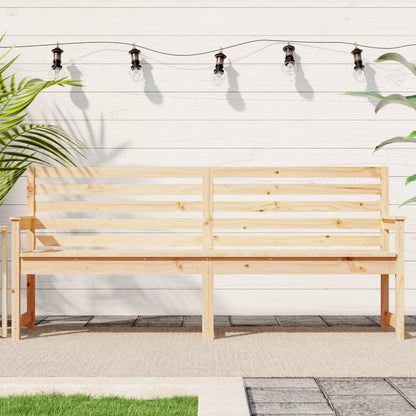 vidaXL Garden Bench 203.5x48x91.5 cm Solid Wood Pine - Brown