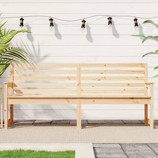 vidaXL Garden Bench 203.5x48x91.5 cm Solid Wood Pine - Brown