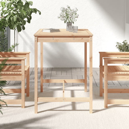 vidaXL Garden Table 121x82.5x110 cm Solid Wood Pine - Brown