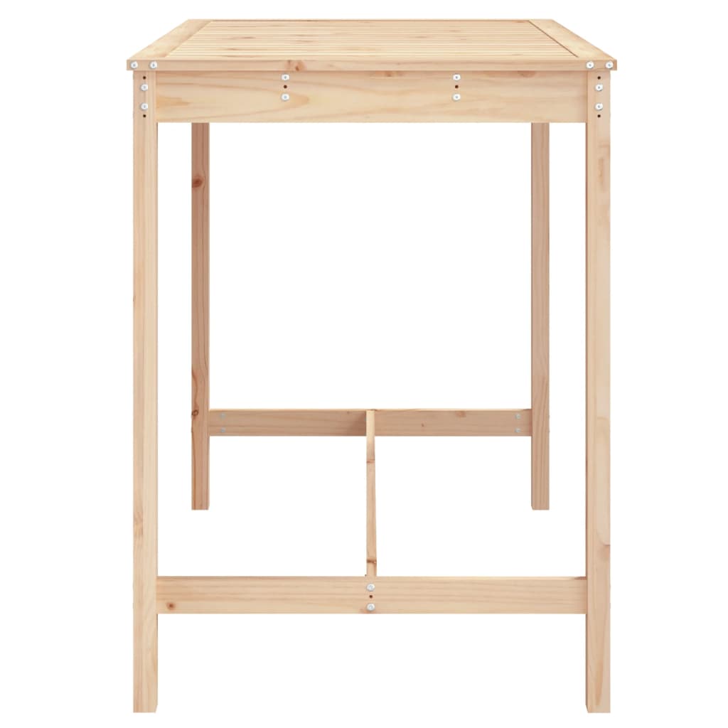 vidaXL Garden Table 121x82.5x110 cm Solid Wood Pine - Brown