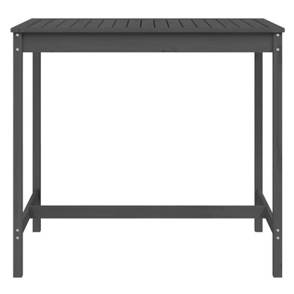 vidaXL Garden Table Grey 121x82.5x110 cm Solid Wood Pine