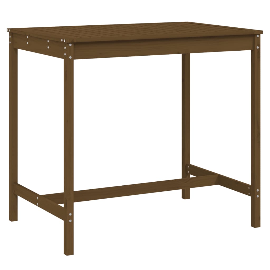 vidaXL Garden Table Honey Brown 121x82.5x110 cm Solid Wood Pine