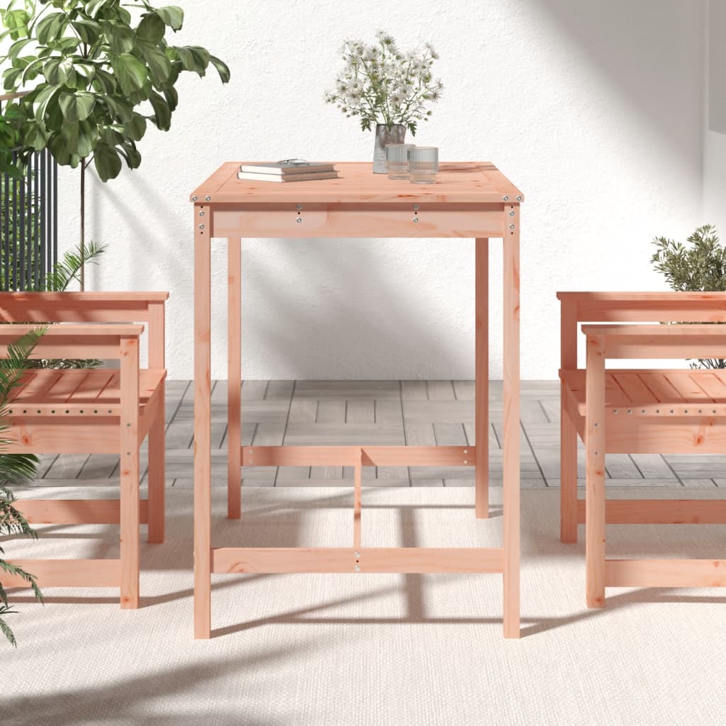 vidaXL Garden Table 121x82.5x110 cm Solid Wood Douglas - Brown