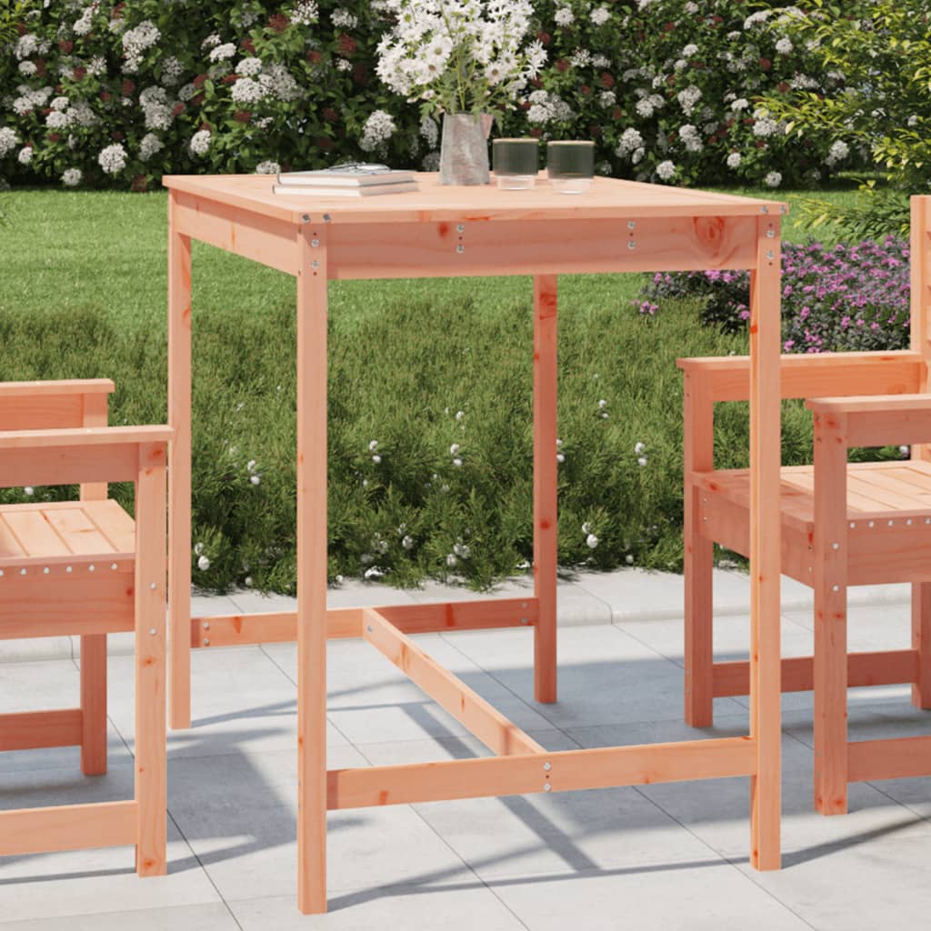 vidaXL Garden Table 121x82.5x110 cm Solid Wood Douglas - Brown