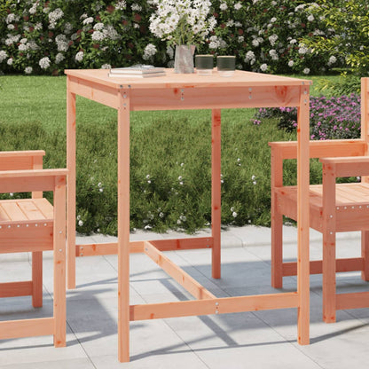 vidaXL Garden Table 121x82.5x110 cm Solid Wood Douglas - Brown