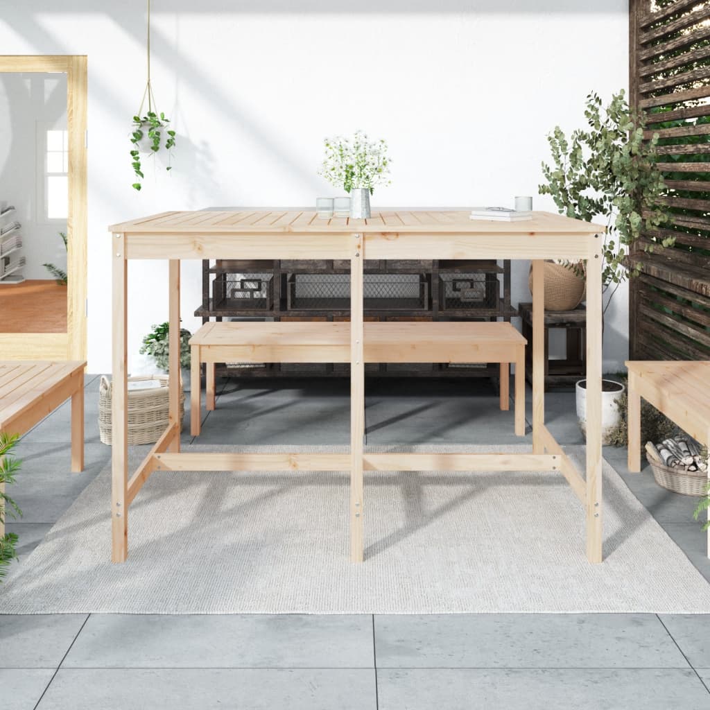 vidaXL Garden Table 159.5x82.5x110 cm Solid Wood Pine - Brown