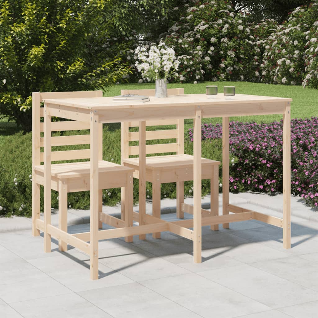 vidaXL Garden Table 159.5x82.5x110 cm Solid Wood Pine - Brown