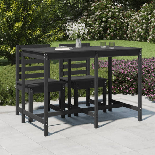 vidaXL Garden Table Grey 159.5x82.5x110 cm Solid Wood Pine