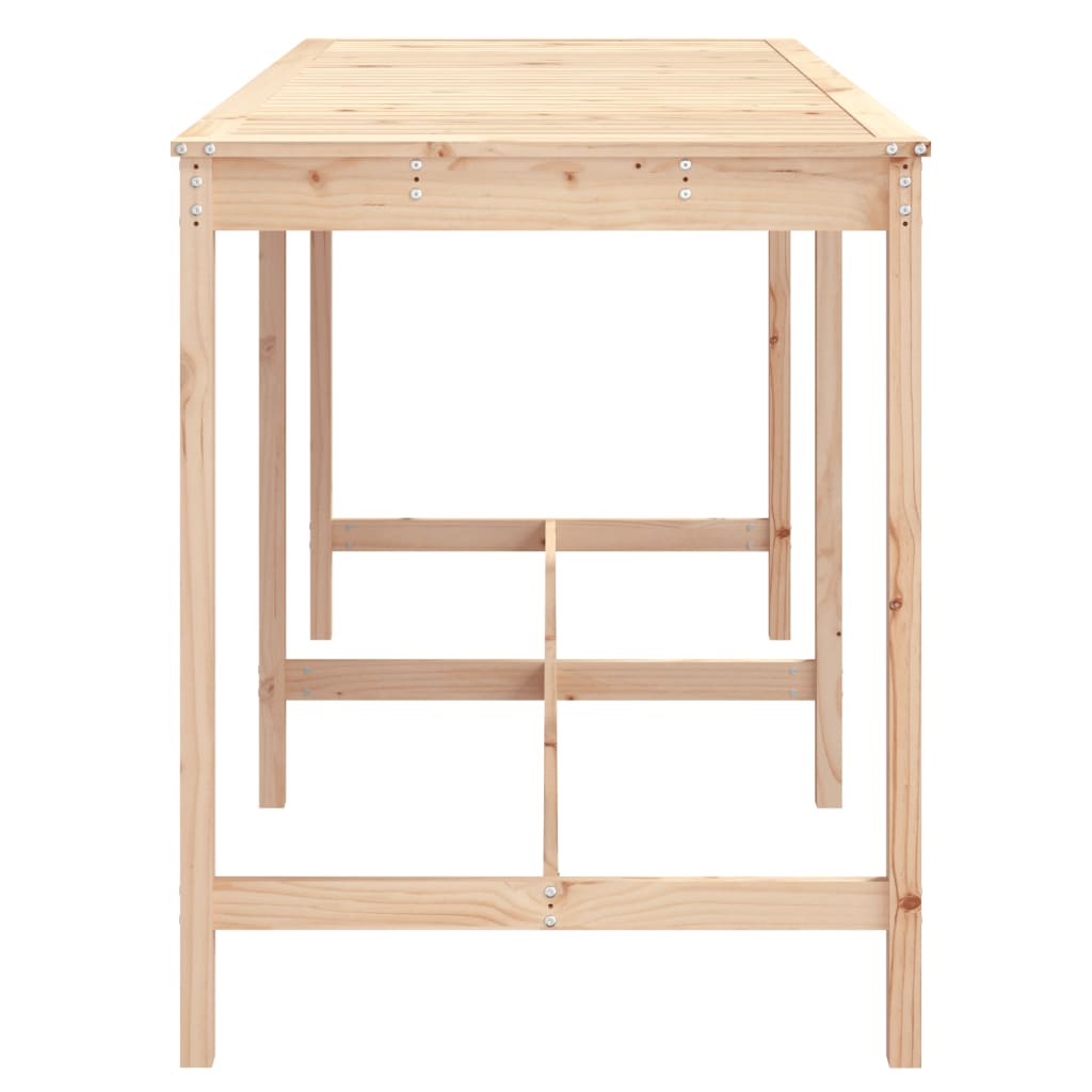 vidaXL Garden Table 203.5x90x110 cm Solid Wood Pine - Brown
