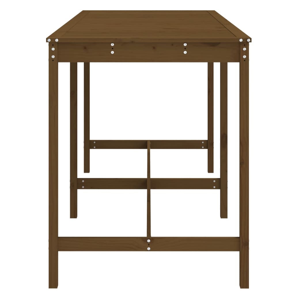 vidaXL Garden Table Honey Brown 203.5x90x110 cm Solid Wood Pine