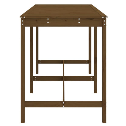 vidaXL Garden Table Honey Brown 203.5x90x110 cm Solid Wood Pine