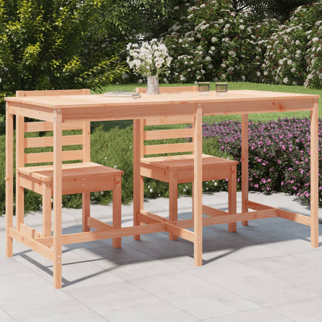 vidaXL Garden Table 203.5x90x110 cm Solid Wood Douglas - Brown