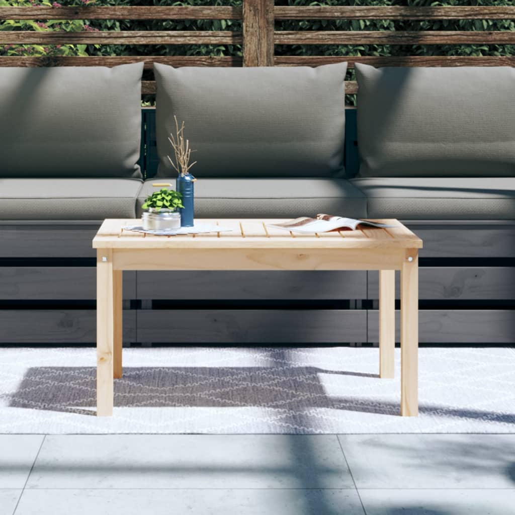 vidaXL Garden Table 82.5x50.5x45 cm Solid Wood Pine - Brown