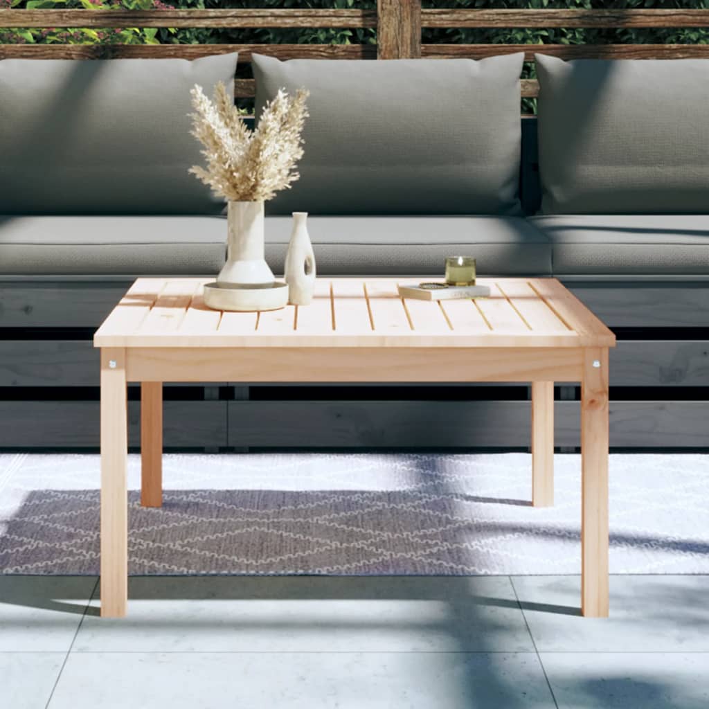 vidaXL Garden Table 82.5x82.5x45 cm Solid Wood Pine - Brown