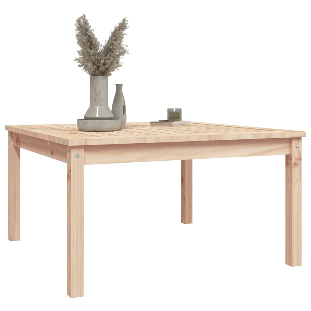 vidaXL Garden Table 82.5x82.5x45 cm Solid Wood Pine - Brown