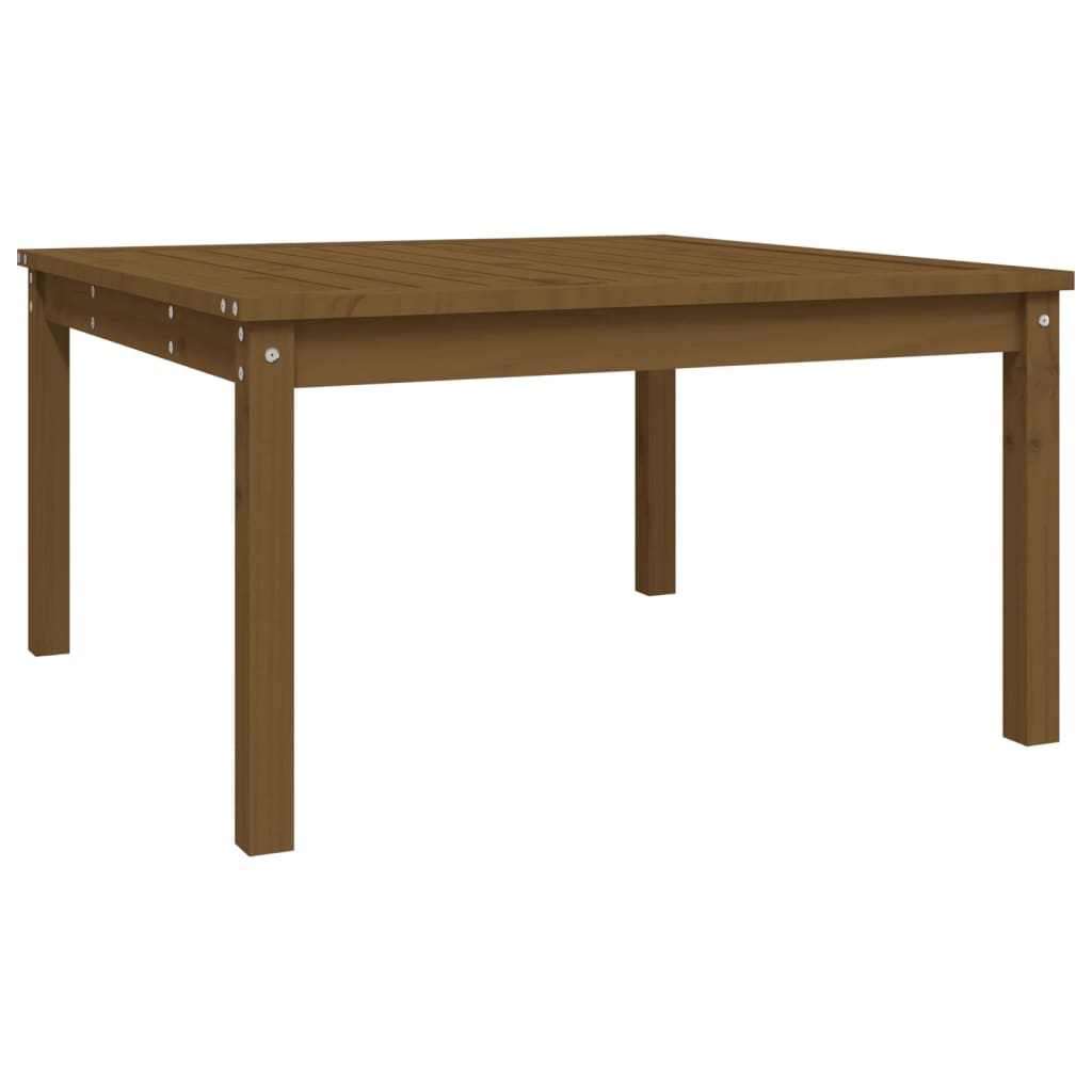 vidaXL Garden Table Honey Brown 82.5x82.5x45 cm Solid Wood Pine