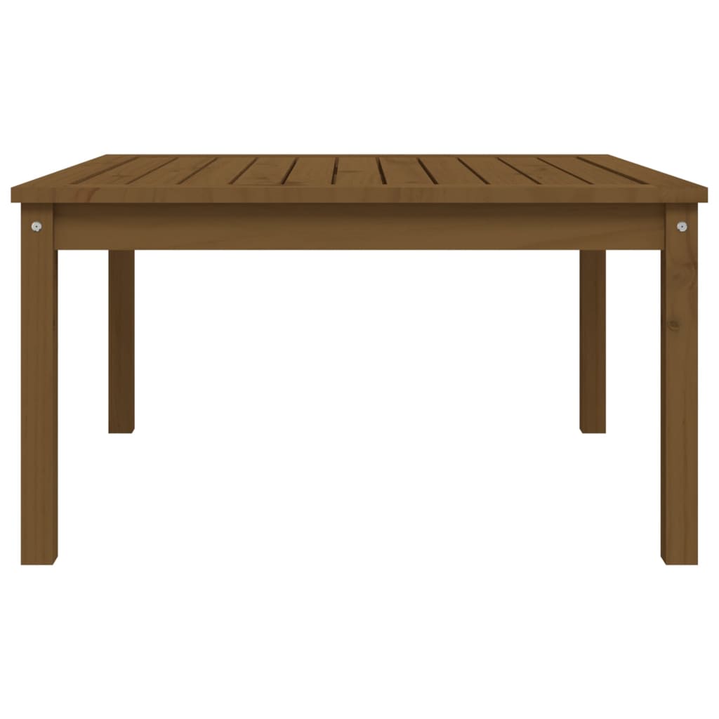 vidaXL Garden Table Honey Brown 82.5x82.5x45 cm Solid Wood Pine
