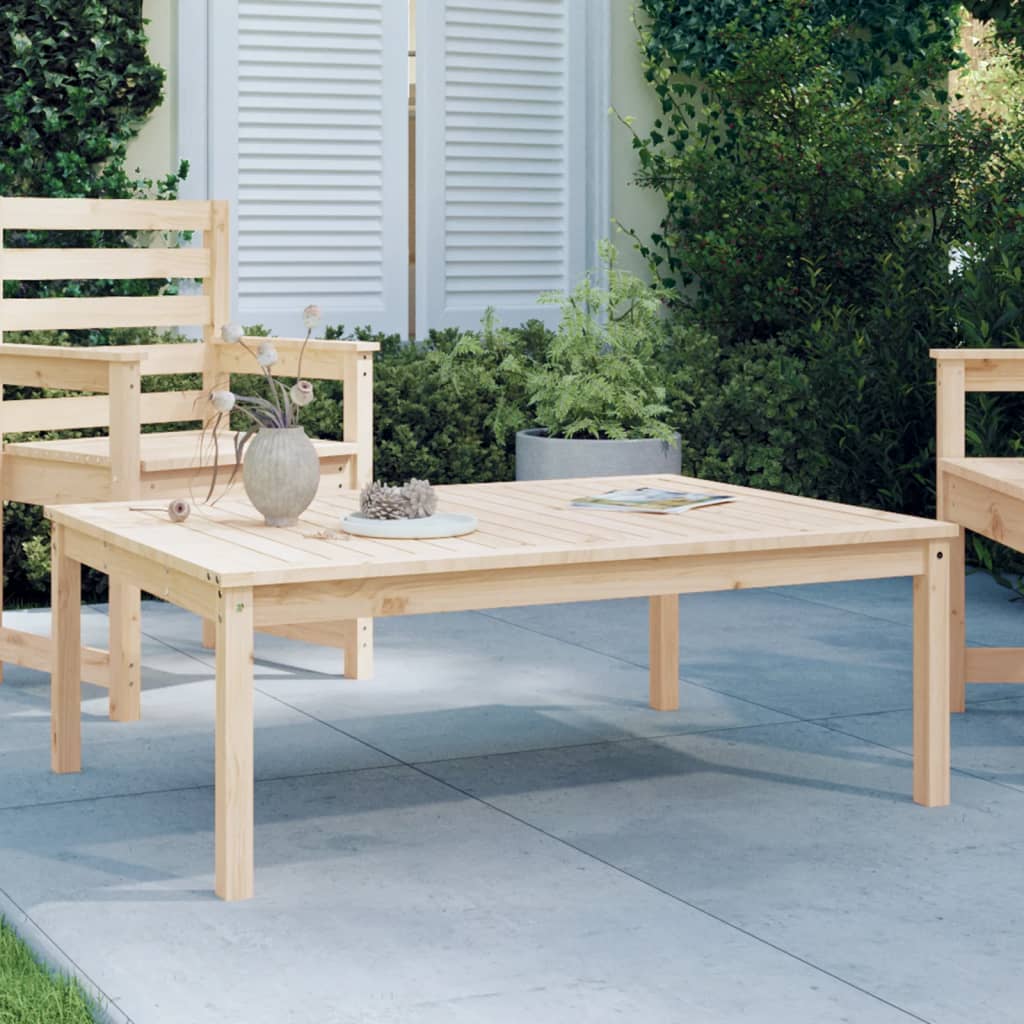 vidaXL Garden Table 121x82.5x45 cm Solid Wood Pine - Brown