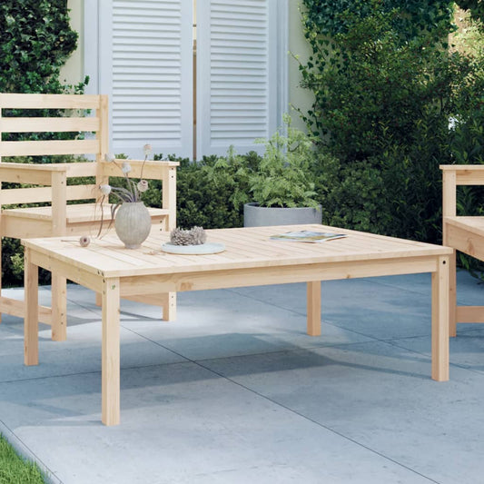 vidaXL Garden Table 121x82.5x45 cm Solid Wood Pine - Brown
