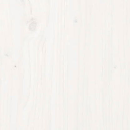 vidaXL Garden Table White 121x82.5x45 cm Solid Wood Pine