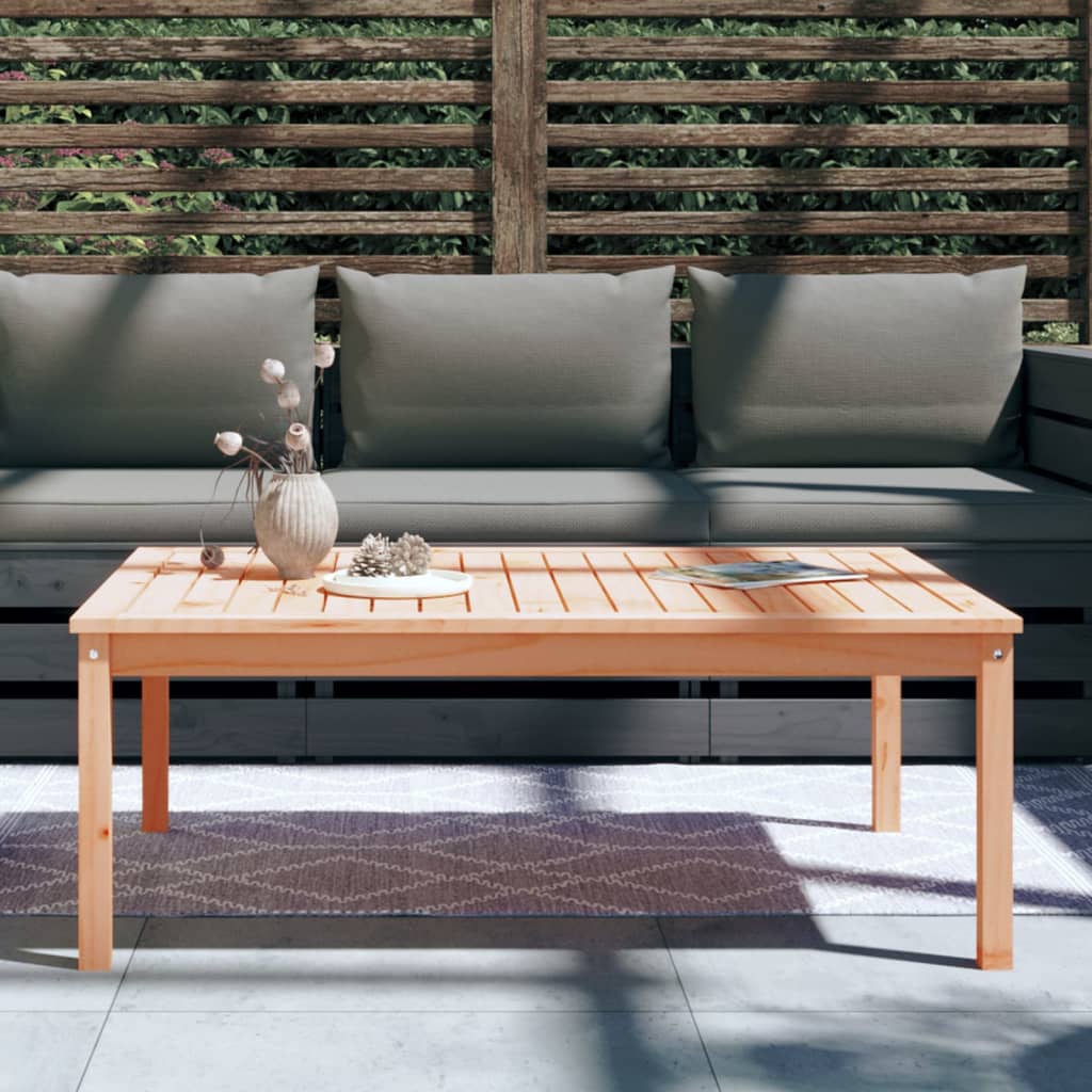 vidaXL Garden Table 121x82.5x45 cm Solid Wood Douglas - Brown