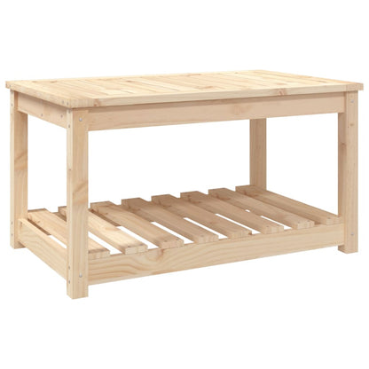 vidaXL Garden Table 82.5x50.5x45 cm Solid Wood Pine - Brown - 28125