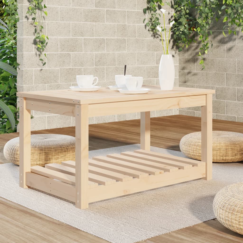 vidaXL Garden Table 82.5x50.5x45 cm Solid Wood Pine - Brown - 28125