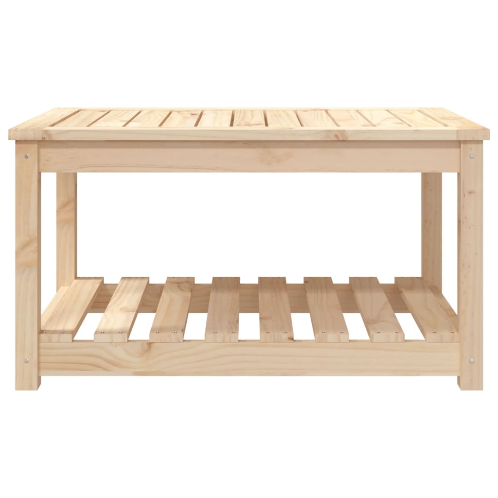 vidaXL Garden Table 82.5x50.5x45 cm Solid Wood Pine - Brown - 28125