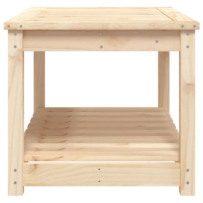 vidaXL Garden Table 82.5x50.5x45 cm Solid Wood Pine - Brown - 28125