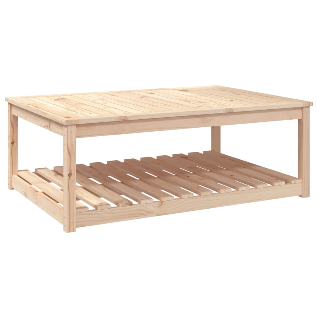 vidaXL Garden Table 121x82.5x45 cm Solid Wood Pine - Brown - 28146