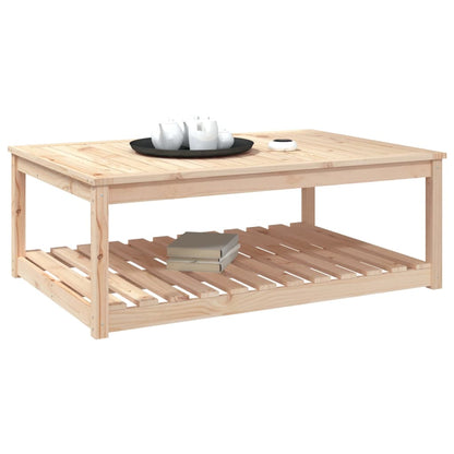 vidaXL Garden Table 121x82.5x45 cm Solid Wood Pine - Brown - 28146