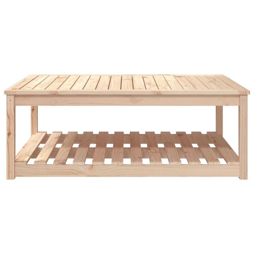 vidaXL Garden Table 121x82.5x45 cm Solid Wood Pine - Brown - 28146