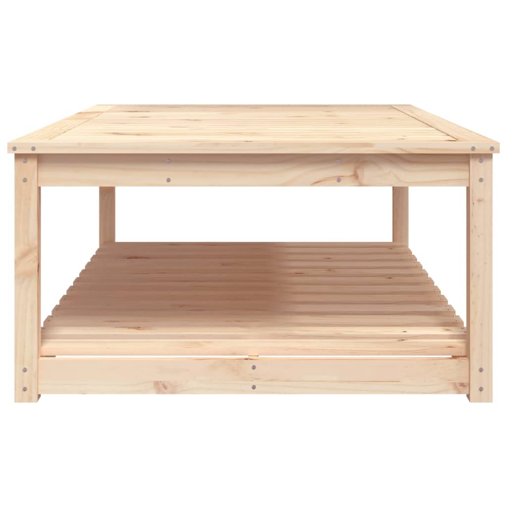 vidaXL Garden Table 121x82.5x45 cm Solid Wood Pine - Brown - 28146