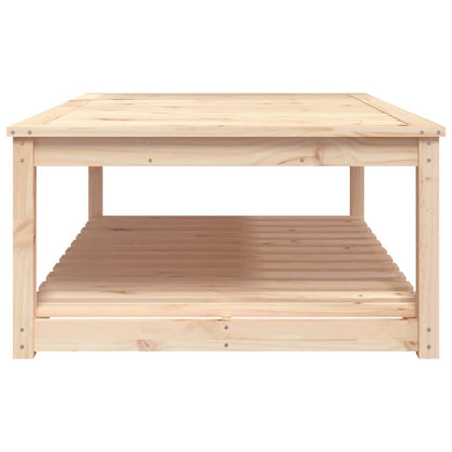 vidaXL Garden Table 121x82.5x45 cm Solid Wood Pine - Brown - 28146
