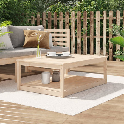 vidaXL Garden Table 121x82.5x45 cm Solid Wood Pine - Brown - 28146