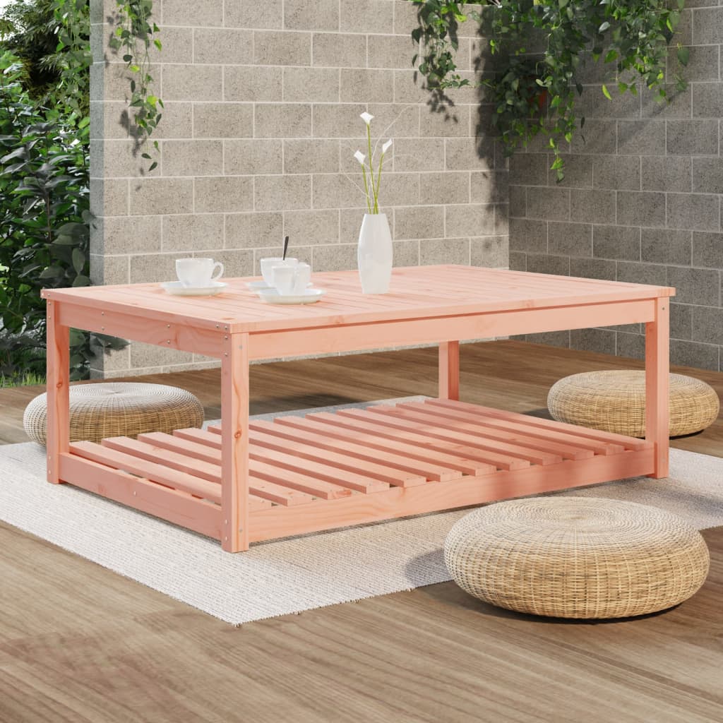 vidaXL Garden Table 121x82.5x45 cm Solid Wood Douglas - Brown - 28168