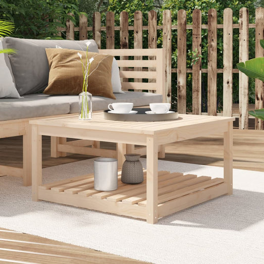 vidaXL Garden Table 82.5x82.5x45 cm Solid Wood Pine - Brown - 28129
