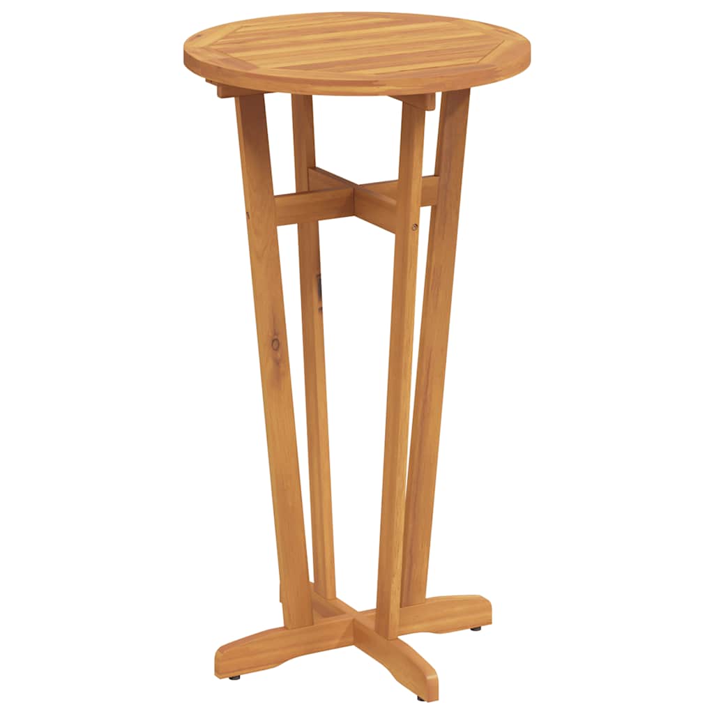 vidaXL Garden Bar Table Ø60x105 cm Solid Wood Acacia - Brown
